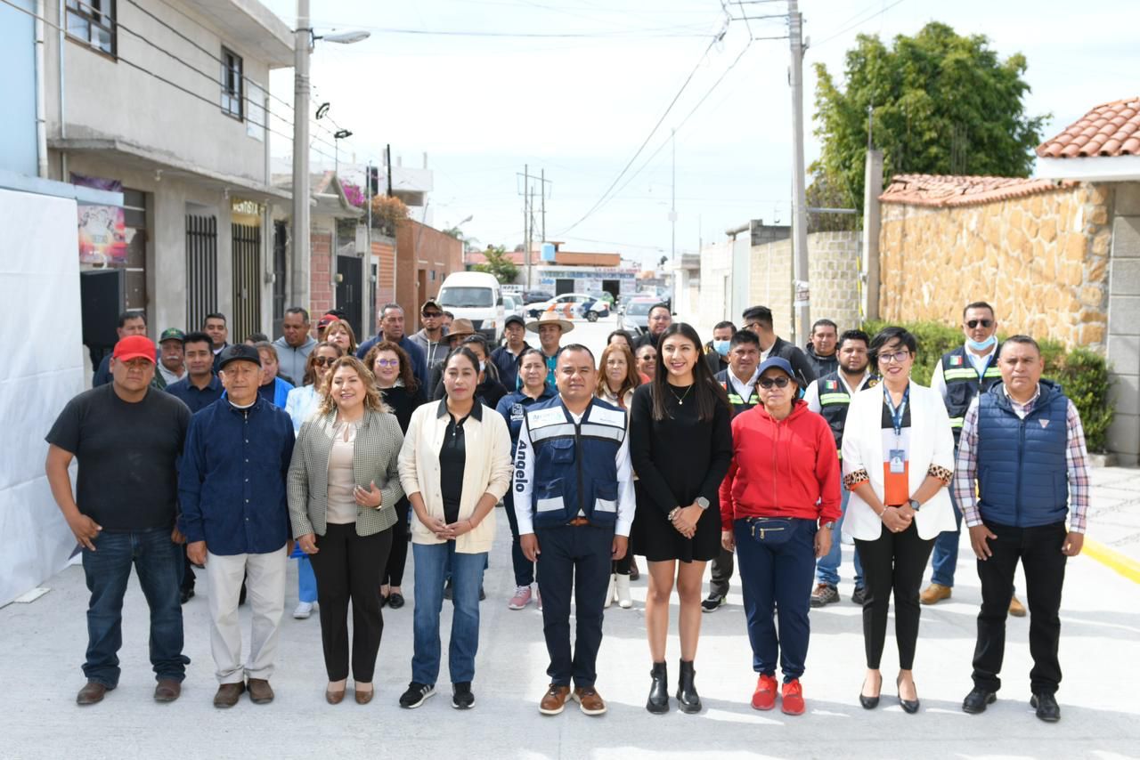 Beneficia gobierno de Apetatitlán a comunidad de Tlatempan con rehabilitación de calle